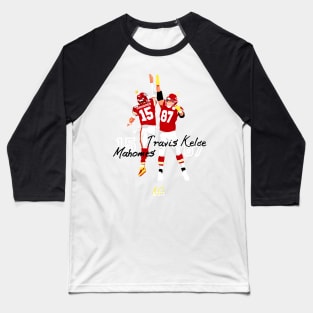 Patrick mahomes 15 x Travis Kelce 87 Baseball T-Shirt